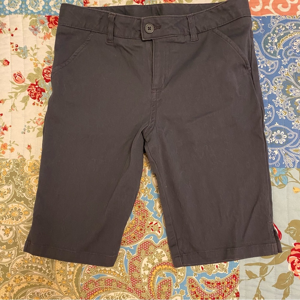 French Toast Charcoal Gray Bermuda Shorts